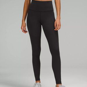 lululemon wunder under black leggings sz 8